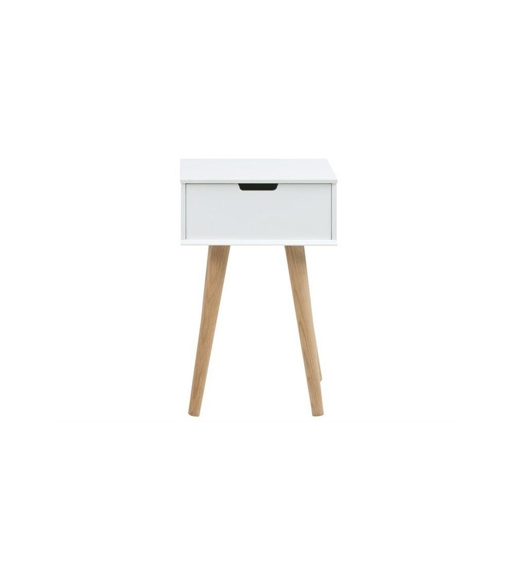 ACTONA szafka MITRA biała - MDF, nogi dębowe