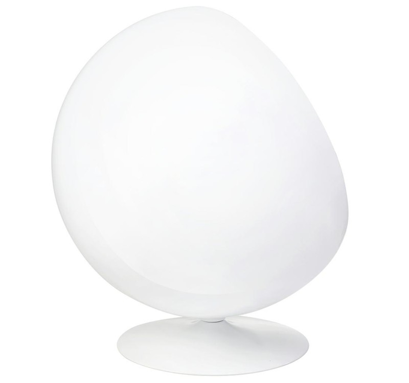 Fotel BALL biało-niebieski - włókno szklane