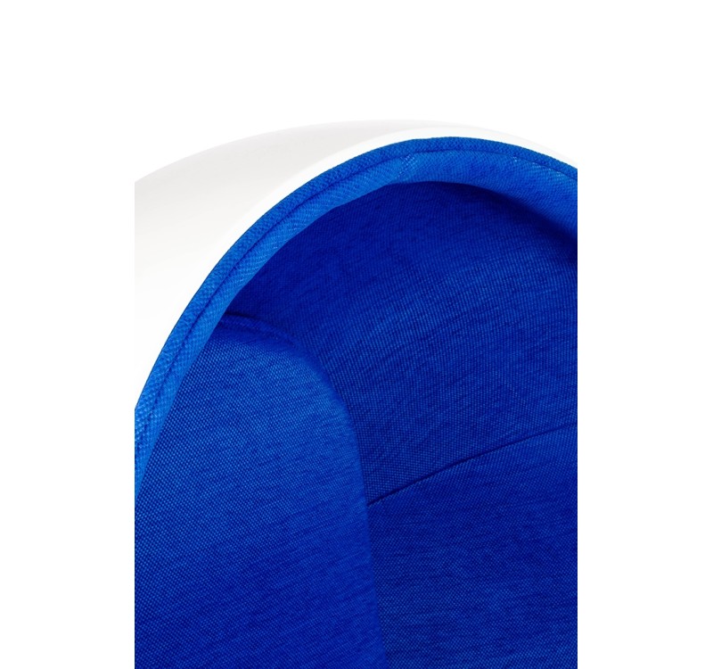 Fotel BALL biało-niebieski - włókno szklane