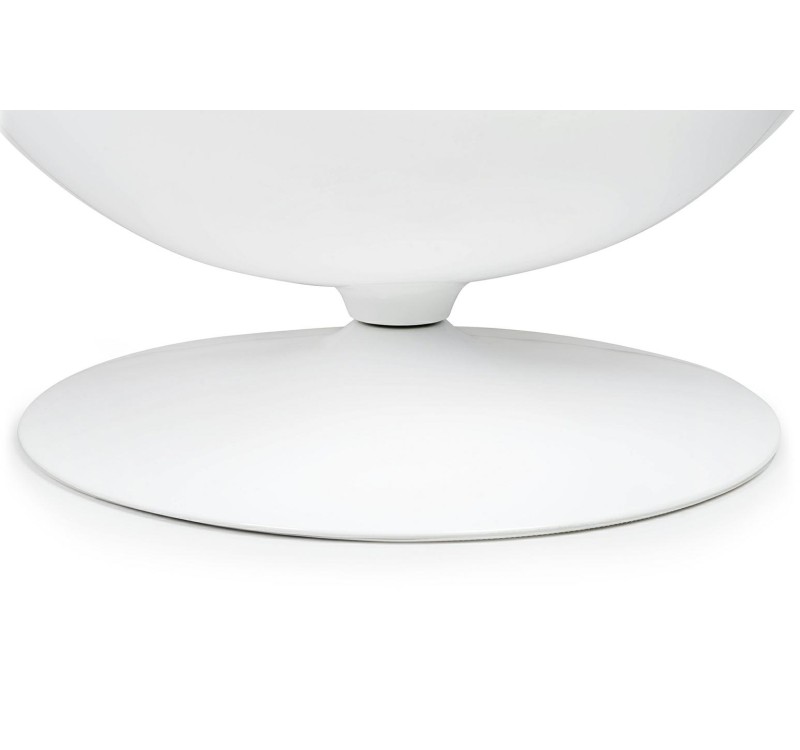 Fotel OVALIA biało-czarny - włókno szklane