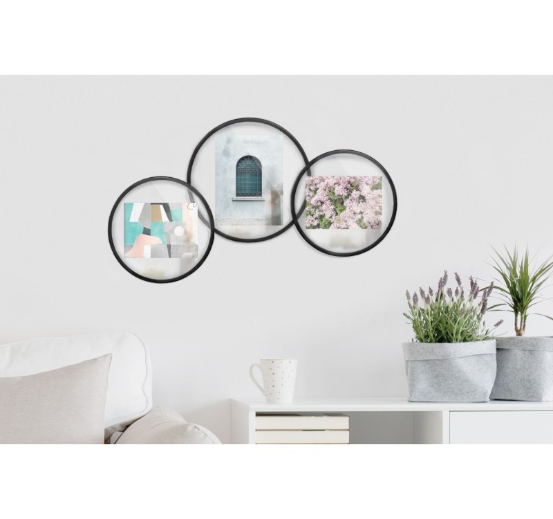 UMBRA ramka na zdjęcia INFINITY okrągła czarna