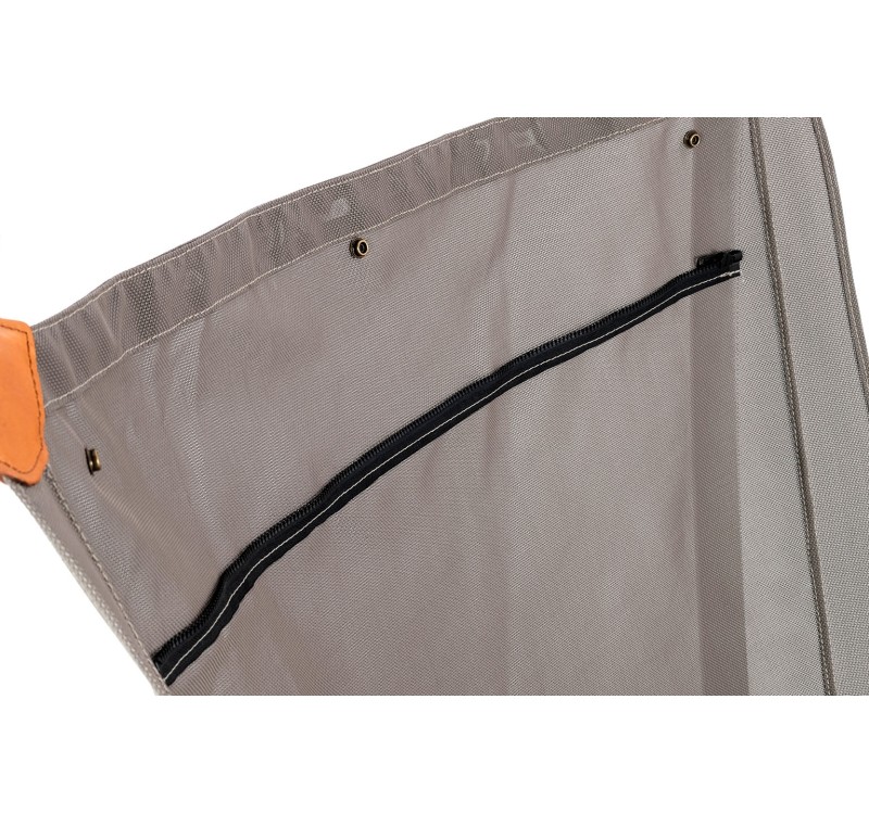 Fotel ARNI HIGH z podnóżkiem czarny - ekoskóra, stal szczotkowana