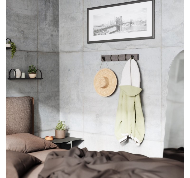 UMBRA wieszak na ubrania FLIP 5 szary