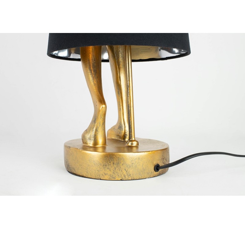 KARE lampa stołowa RABBIT 68 cm  złota / czarna