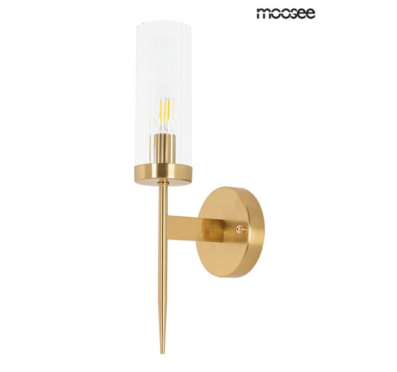 MOOSEE lampa ścienna TORCH złota
