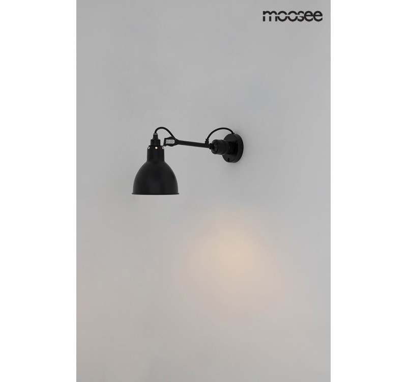 MOOSEE lampa ścienna FRANK czarna