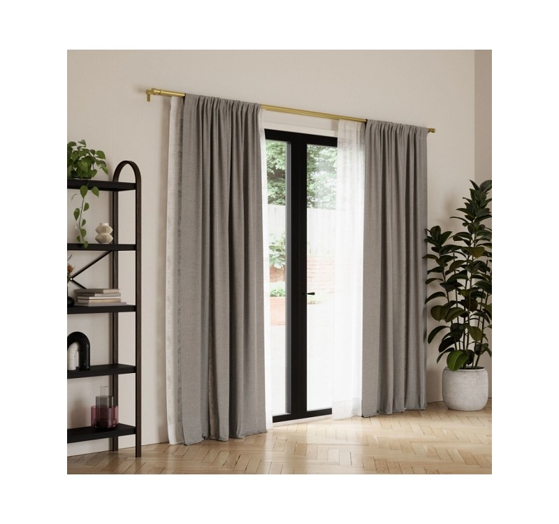 UMBRA podwójny karnisz  CAPPA 91 - 168 cm złoty