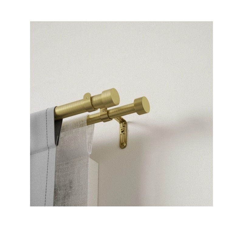 UMBRA podwójny karnisz  CAPPA 91 - 168 cm złoty