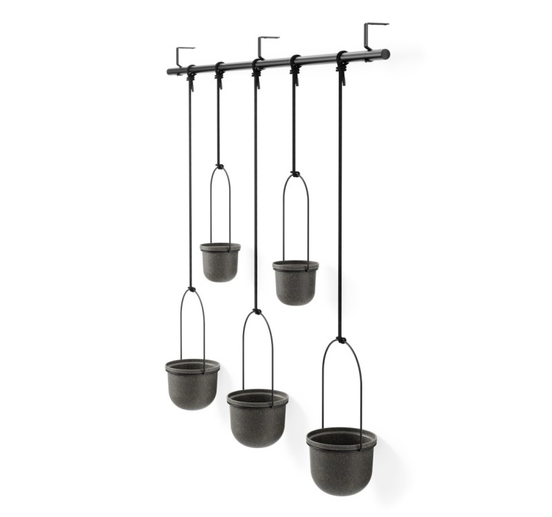 UMBRA donica wisząca TRIFLORA 5 LARGE  czarna