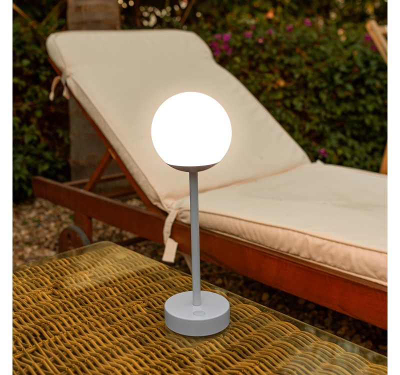 NEW GARDEN lampa stołowa NORAI SLIM 35 BATTERY rose gold