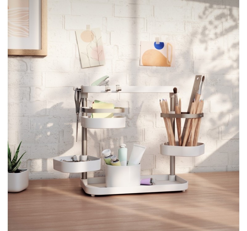 UMBRA organizer kuchenny HOLSTER biało / niklowany