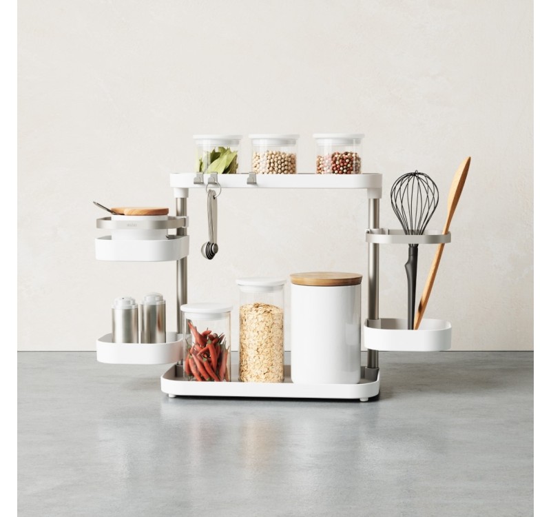 UMBRA organizer kuchenny HOLSTER biało / niklowany