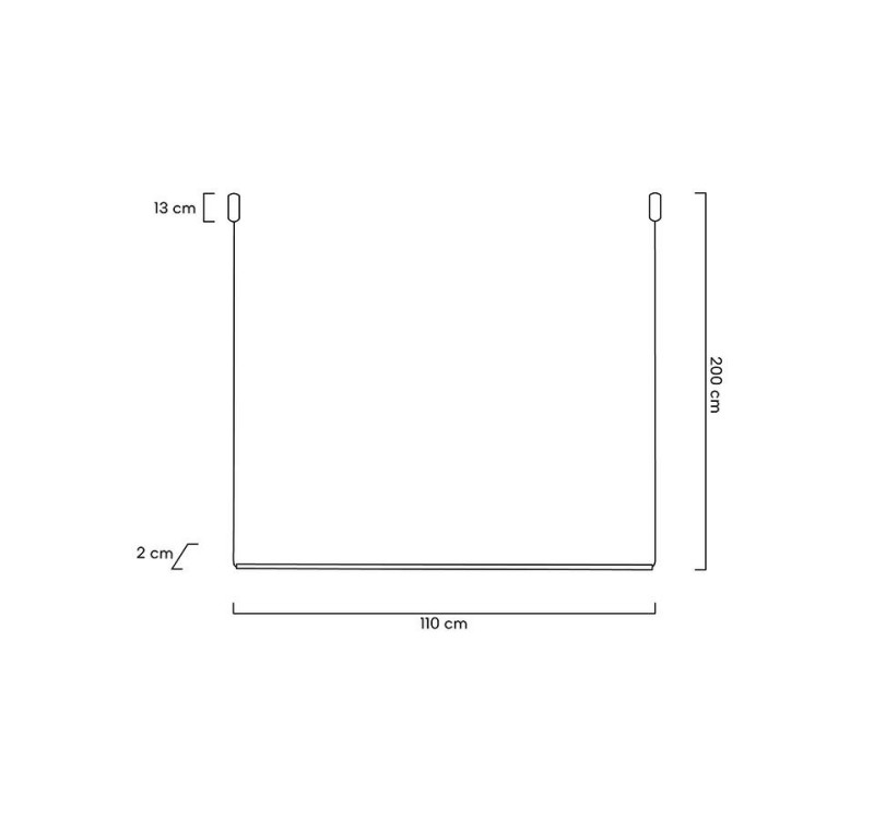 MOOSEE lampa wisząca OMBRE LEVEL 100 czarna