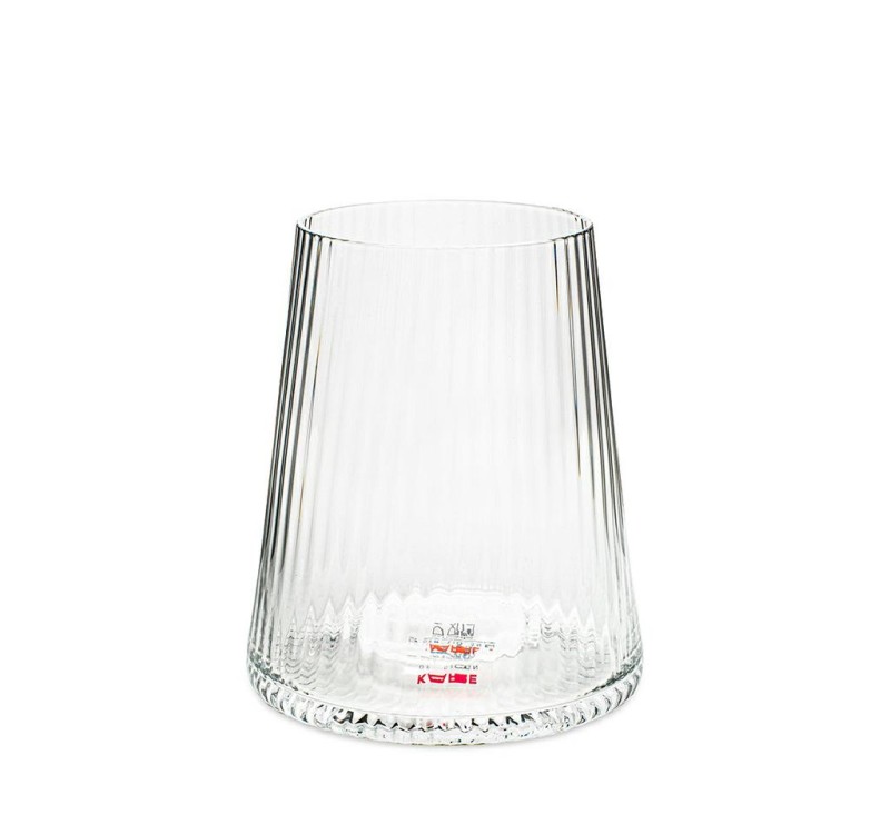 KARE komplet 4 szklanek RIFFLE 440ml      transparentny