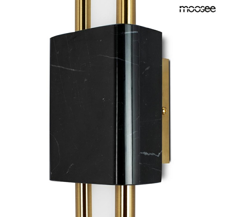 MOOSEE lampa ścienna EVANS czarna / złota
