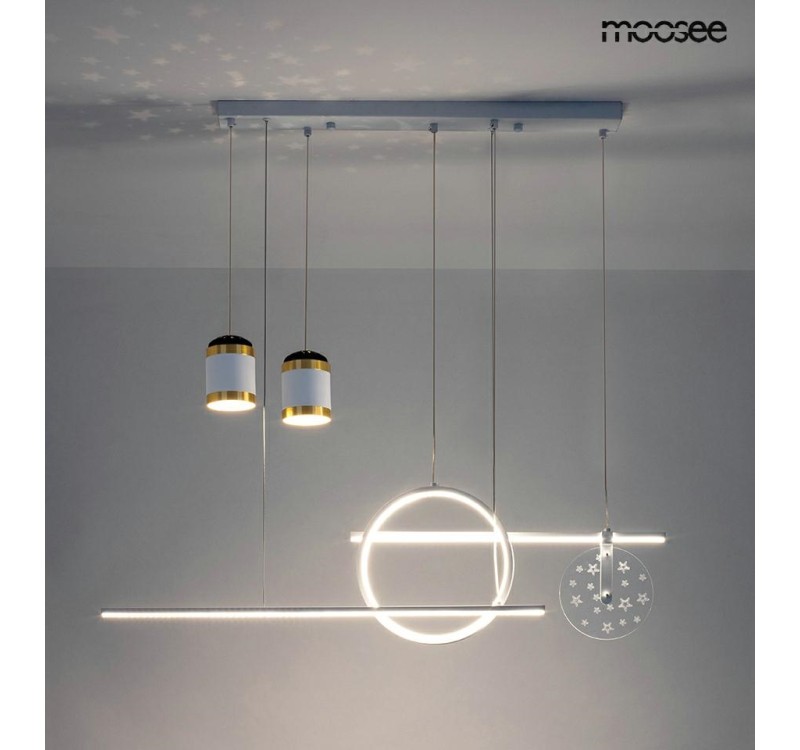 MOOSEE lampa wisząca STARS biała