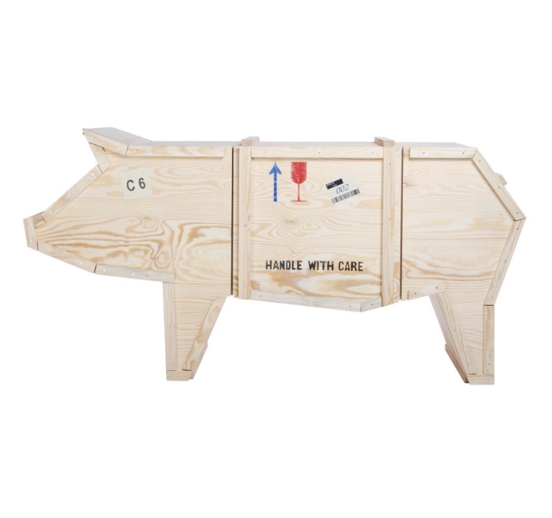 Szafka ŚWINIA - drewno sklejka