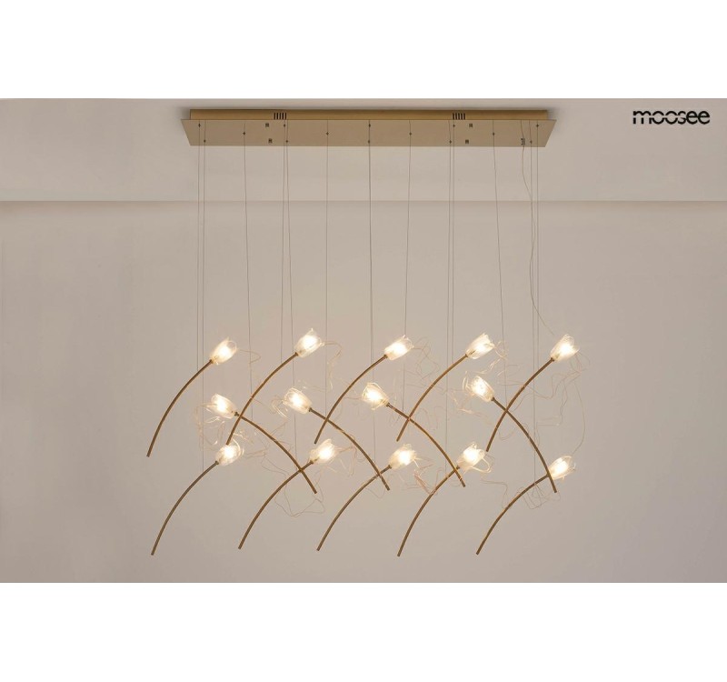 MOOSEE lampa wisząca TULIPPE 14 LINE  złota