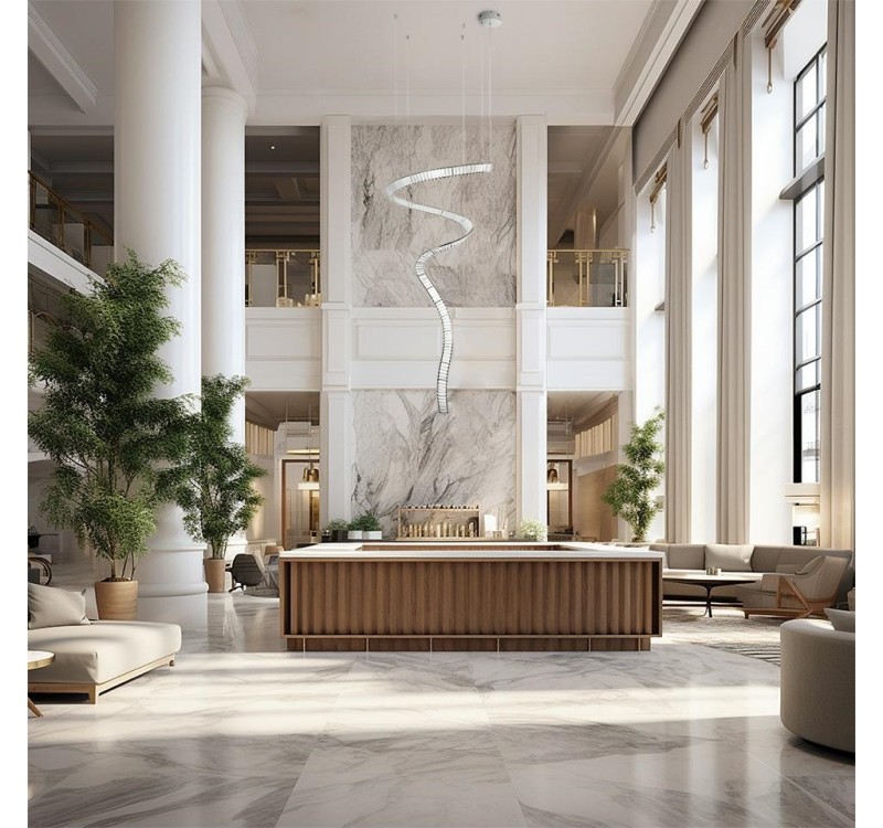 MOOSEE lampa wisząca WAVE CORDON 1A chrom