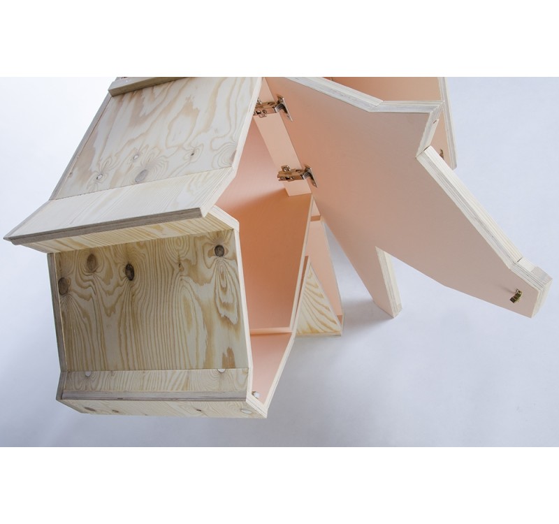 Szafka ŚWINIA - drewno sklejka