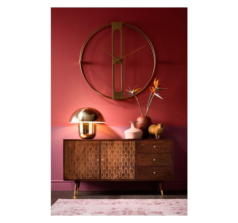 KARE zegar CLIP 107 złoty