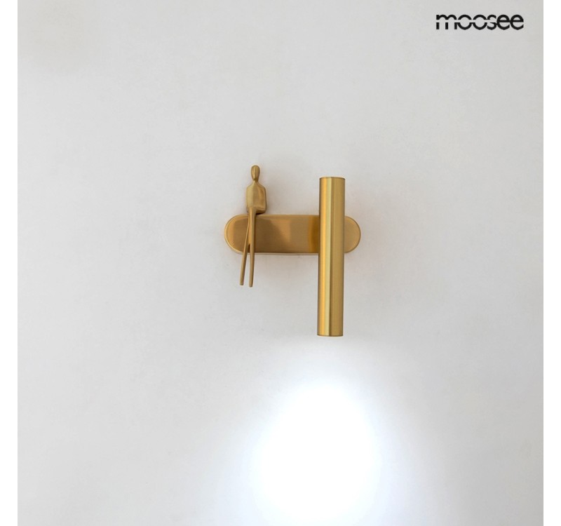MOOSEE lampa ścienna BOY TUBE R złota