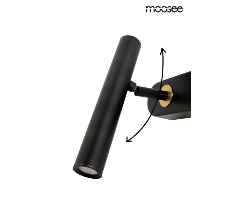 MOOSEE lampa ścienna BOY TUBE L czarna