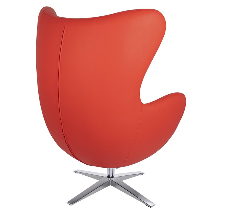 Fotel EGG SZEROKI PU czerwony