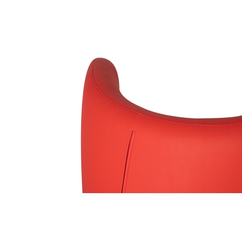 Fotel EGG SZEROKI PU czerwony