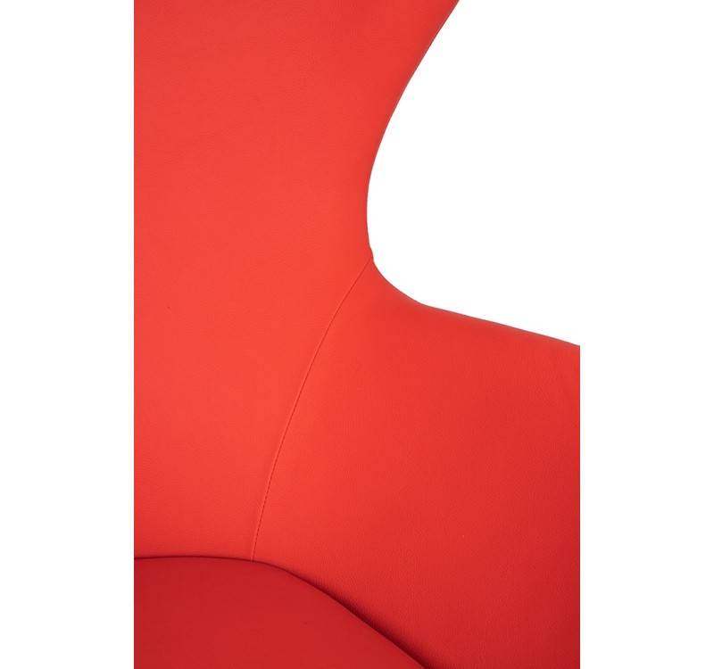 Fotel EGG SZEROKI PU czerwony