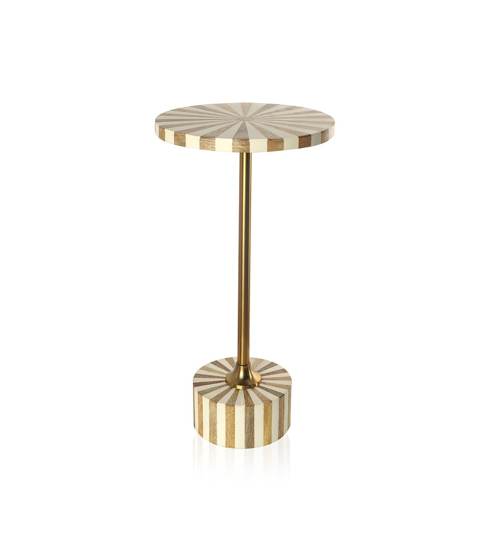 KARE stolik DOMERO CIRQUE 25 biało-złoty