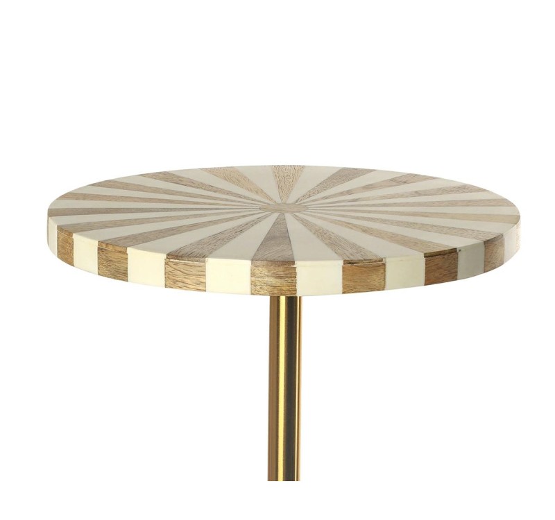 KARE stolik DOMERO CIRQUE 25 biało-złoty