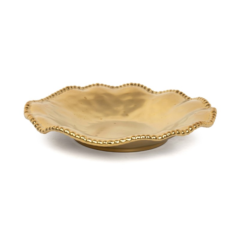 KARE komplet 2 półmisków BELL 36 cm       złoty