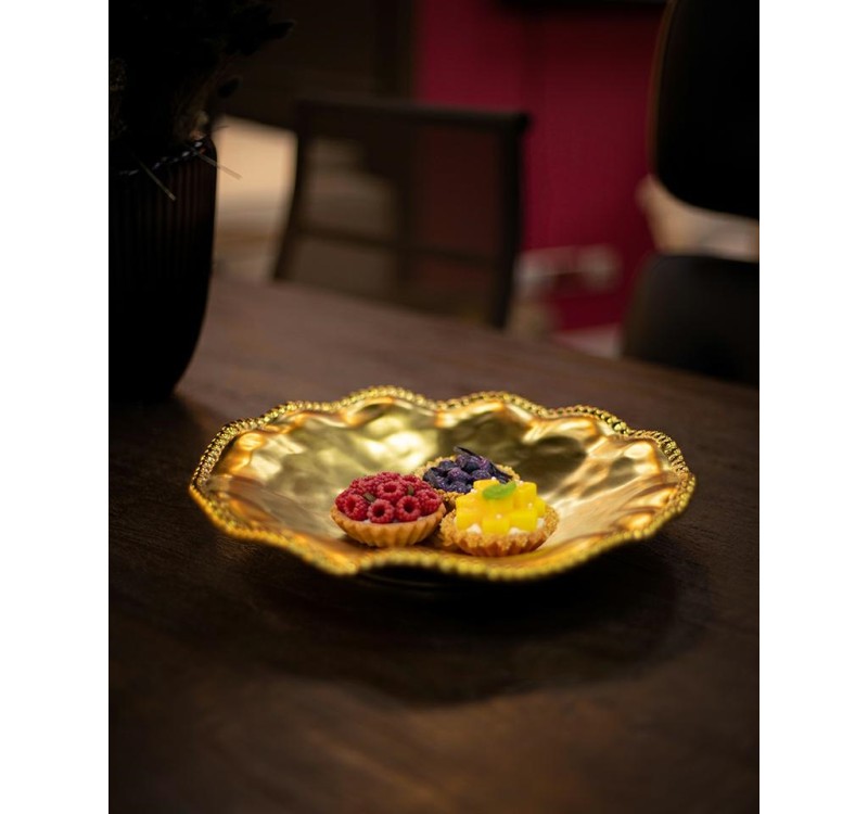 KARE komplet 2 półmisków BELL 36 cm       złoty