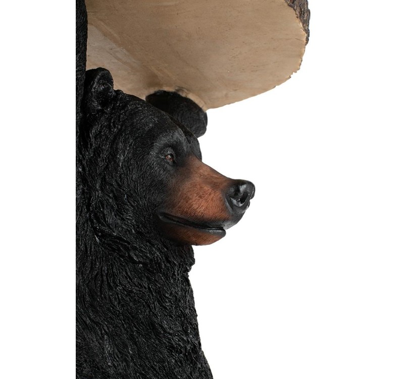 KARE stolik BEAR 53x33 cm drewniany / czarny