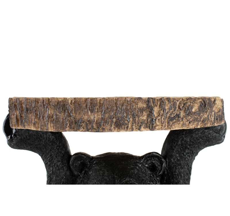 KARE stolik BEAR 53x33 cm drewniany / czarny