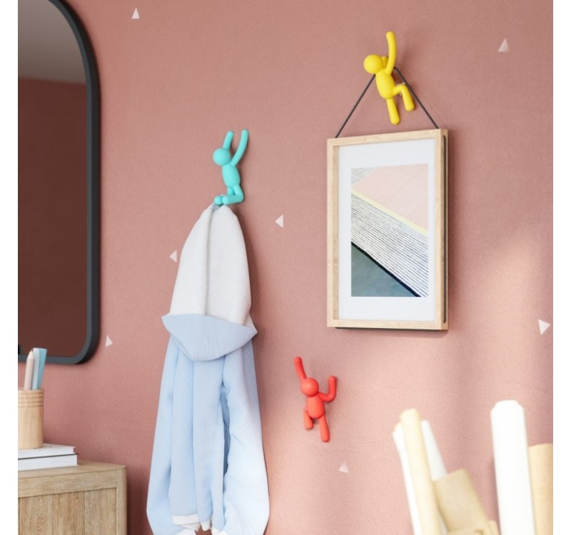 UMBRA wieszak ścienny BUDDY czerwono - żółto - niebieski