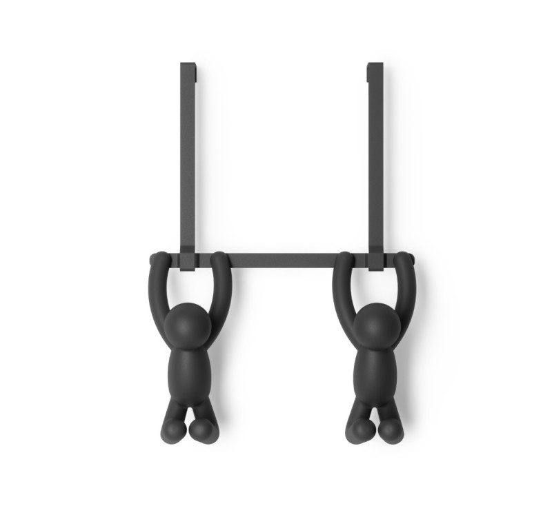 UMBRA podwójny wieszak BUDDY czarny