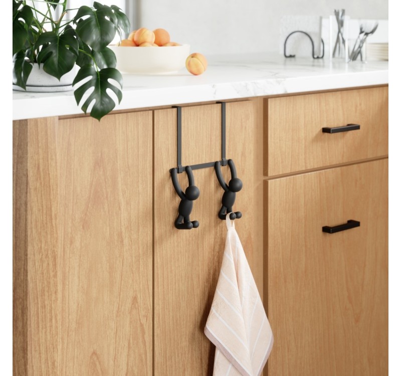 UMBRA podwójny wieszak BUDDY czarny