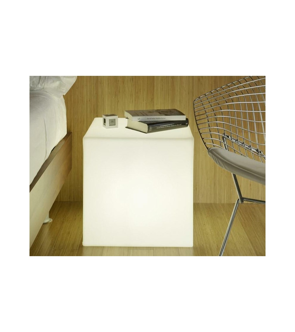 NEW GARDEN lampa ogrodowa CUBY 45 CABLE biała