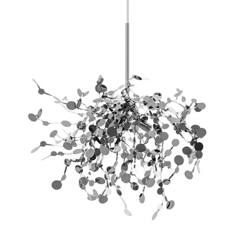 Lampa wisząca MONETE SINGLE chrom - metal