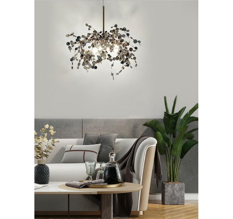 Lampa wisząca MONETE SINGLE chrom - metal