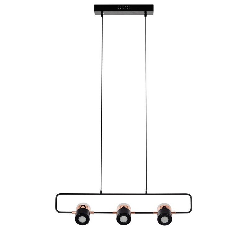 Lampa wisząca BLINK 3 czarna - LED, metal