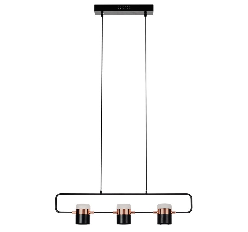 Lampa wisząca BLINK 3 czarna - LED, metal