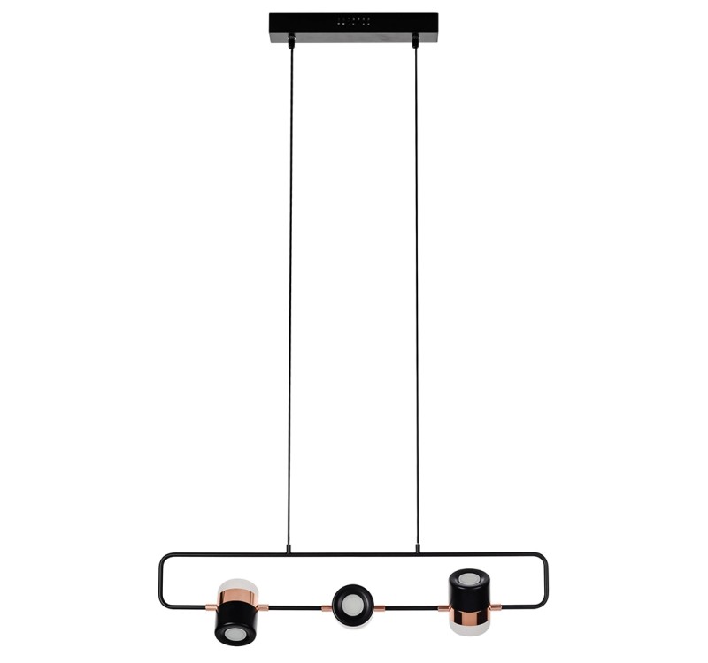 Lampa wisząca BLINK 3 czarna - LED, metal