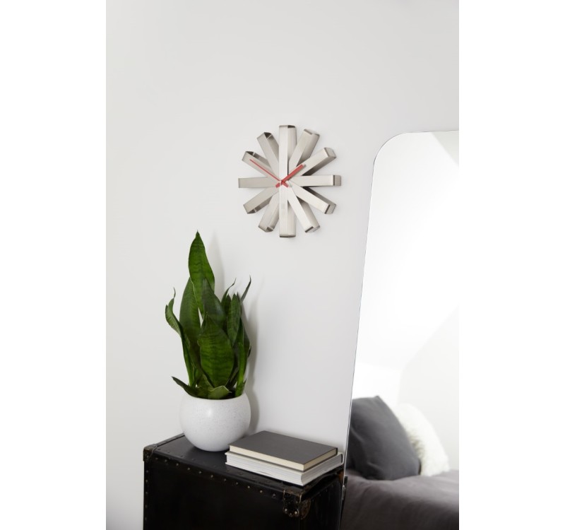 UMBRA zegar RIBBON  - stal