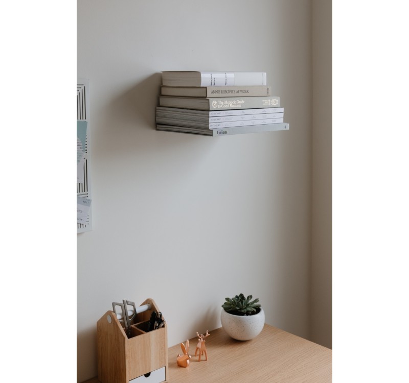 UMBRA kryjący zestaw trzech półek LARGE CONCEAL srebrne