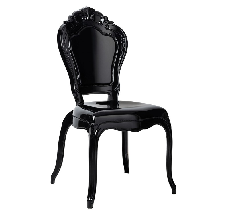 Krzesło KING czarne - poliwęglan