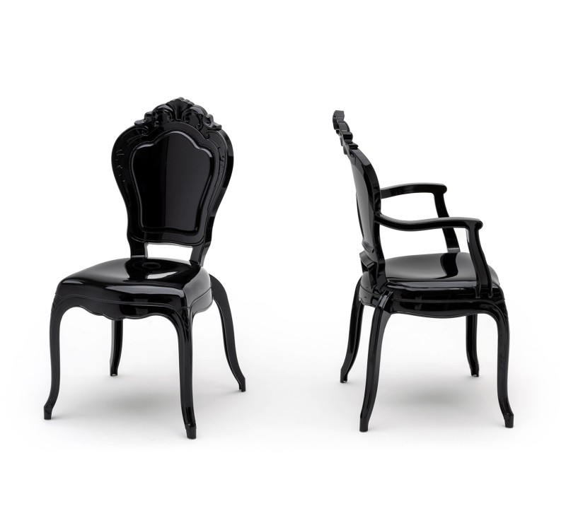 Krzesło KING czarne - poliwęglan