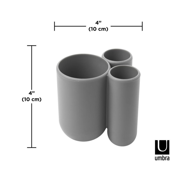 UMBRA kubek na szczoteczki  TOUCH - szary
